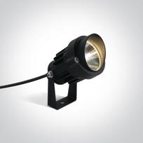 6W LED įsmeigiamas sodo šviestuvas, juodas