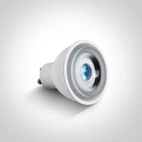 6W LED lemputė, GU10, mėlyna šviesos sp.