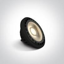13W LED lemputė, GU10, juoda, 3000K