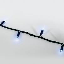 7W LED girlianda, 100 lempučių, juoda, mėlyna šviesos sp.