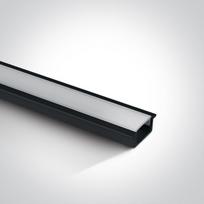 Įleidžiamas profilis su baltu difuzoriumi, 2m. Komplektuojama su 2 poromis užbaigimų. Tinkama 7820, 7821 ir LED juostoms 12 mm.