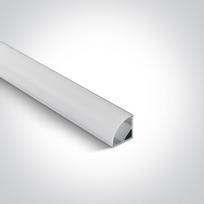 Paviršinis profilis su baltu difuzoriumi, 2m, su 2 poromis užbaigimų ir 6 vnt. tvirtinimo spaustukų. Tinka LED juostoms 10 mm.