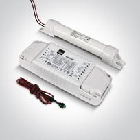 Avarinis paketas 5-50W LED paviršiniams šviestuvams. 3 valandų palaikymas. Tiekiamas su Ni-Mh 3,6V 4,0Ah baterija.