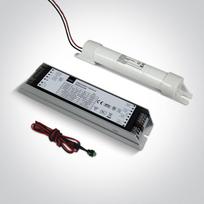 Avarinis paketas, 5-50W LED paviršiniams šviestuvams, plonas. 3 valandų palaikymas. Tiekiamas su Ni-Cd 3,6V 4,0Ah baterija.