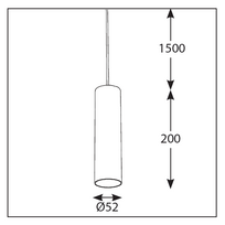 21W INSIGHT TUBE šviestuvas į magnetines sistemas, 2830lm, baltas su baltu reflektoriumi