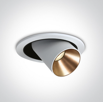 9W LED įleidžiamas šviestuvas, baltas, 3000K