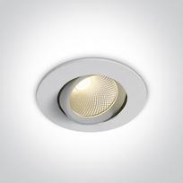 7W LED įleidžiamas šviestuvas, baltas, 4000K. Komplektuojama su maitinimo šaltiniu.