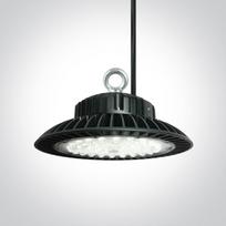 200W LED sandėlio šviestuvas UFO, juodas, 4000K. Komplektuojama su maitinimo šaltiniu.