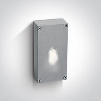 3W LED paviršinis šviestuvas, pilkas, 6000K. Komplektuojama su maitinimo šaltiniu.