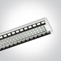 80W LED paviršinis/pakabinamas linijinis šviestuvas, baltas, 4000K