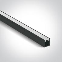 LED paviršinis profilis, juodas, 2m