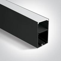 LED paviršinis profilis, juodas, 2m