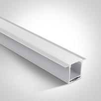 LED įleidžiamas profilis, baltas, 2m