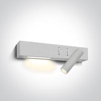 3W+6W LED paviršinis sieninis šviestuvas, baltas, 3000K
