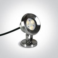 3W LED baseino šviestuvas, nerūdijančio plieno sp., 3000K, IP68