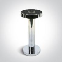 2,5W LED įkraunamas stalo šviestuvas, chromo sp., 2700K, IP65, dimeriuojamas
