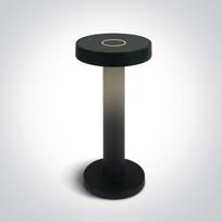 2,5W LED įkraunamas stalo šviestuvas, juodas, 2700K, IP65, dimeriuojamas