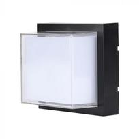 12W LED sieninis šviestuvas, juodas, 3000K, IP65