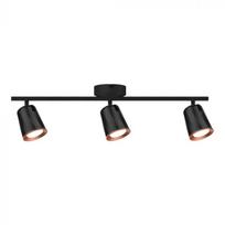 3x5W LED paviršinis šviestuvas, juodas, 4000K