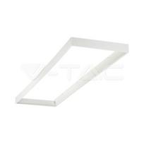 LED panelės išorinio montavimo rėmelis, 120x30cm, baltas