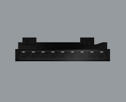 12W šviestuvas į magnetines sistemas INSIGHT DARK LIGHT, juodas, 3000K, IP54