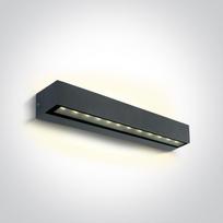 2x10W sieninis lauko šviestuvas, antracito sp., 3000K, IP65