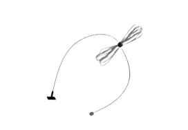 Magnetinės sistemos bėgelio INSIGHT laikiklis- trosas, 1500mm, juodas