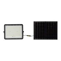 20W LED prožektorius su saulės baterija, juodas, 6400K