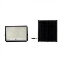 30W LED prožektorius su saulės baterija, juodas, 6400K