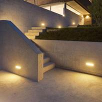 20W LED sieninis lauko šviestuvas, baltas, 3000K