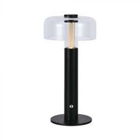 1W LED įkraunamas stalinis šviestuvas, juodas, 3000K, dimeriuojamas