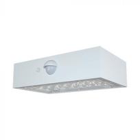 3W LED paviršinis šviestuvas su saulės baterija ir judesio davikliu, baltas, 3000/4000K