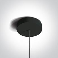 6W LED pakabinamas šviestuvas, juodas, 3000K