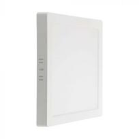 6W LED paviršinė panelė, kvadratinė, balta, 3000K