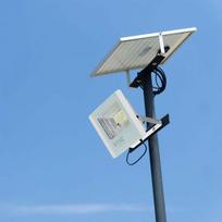 50W LED prožektorius su saulės baterija, baltas, 6400K