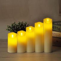 LED stalo šviestuvas - žvakė, 53x150mm, 2700K, su baterija