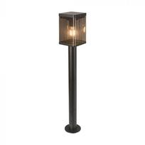 2,5W LED pastatomas lauko šviestuvas su saulės baterija ir judesio davikliu, juodas, 3000K, IP54