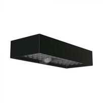 6W LED sieninis lauko šviestuvas su saulės baterija ir judesio davikliu, juodas, 4000K, IP65