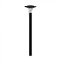 15W LED pastatomas lauko šviestuvas su saulės baterija ir judesio davikliu, juodas, 4000/6000K, IP65