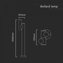 4W LED pastatomas lauko šviestuvas, baltas, 4000K
