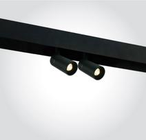 2x6W LED akcentinis šviestuvas į magnetines sistemas ONELIGHT MINI/MIDI/MAXI, juodas, 3000K, DALI