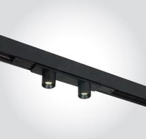 2x2W LED šviestuvas į magnetines sistemas ONELIGHT MINI/MIDI, juodas, 3000K