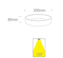 20W LED paviršinis šviestuvas, baltas, 2700/3000/4000K
