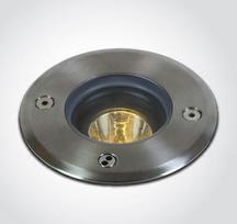 3W LED įleidžiamas į žemę lauko šviestuvas, plieno sp., 3000K, IP67, reguliuojamas šviesos kampas