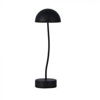3W LED įkraunamas stalo šviestuvas, juodas, 3000K, dimeriuojamas