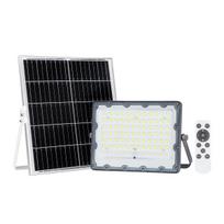 200W LED prožektorius su saulės baterija TIARA, pilkas, 4000K