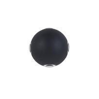 4W LED sieninis fasado šviestuvas TRIVENTO, juodas, 3000K