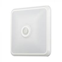 12W LED paviršinis šviestuvas, kvadratinis, baltas, 3000/4000/6000K, su judesio davikliu
