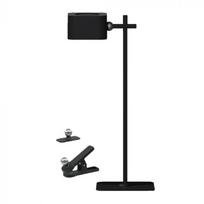 3W LED įkraunamas stalo šviestuvas, juodas, 3000-6000K, dimeriuojamas