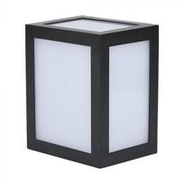 12W LED sieninis fasado šviestuvas, juodas, 6400K, IP65